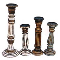 Manufacturers Exporters and Wholesale Suppliers of Wooden Candle Stands Saharanpur Uttar Pradesh